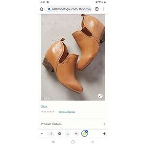 Naya Felix Hidden Wedge Ankle Booties 7W